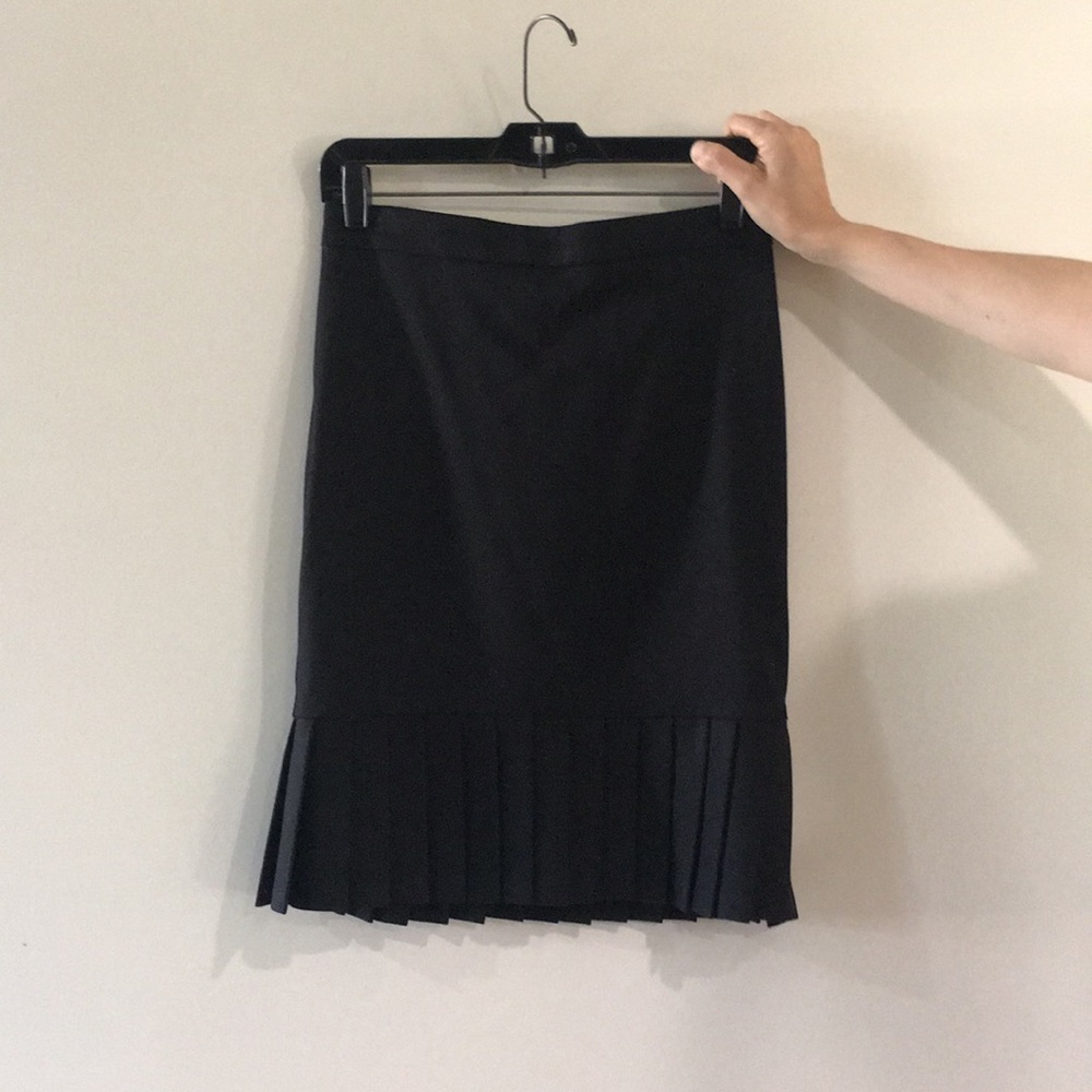 Black long pencil skirt